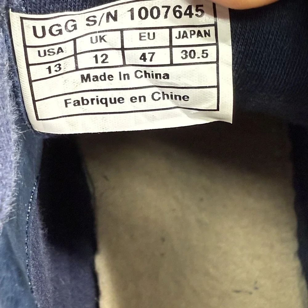 UGG Australia Freamon Chukka Boots Mens 13 Blue Suede Casual 1007645